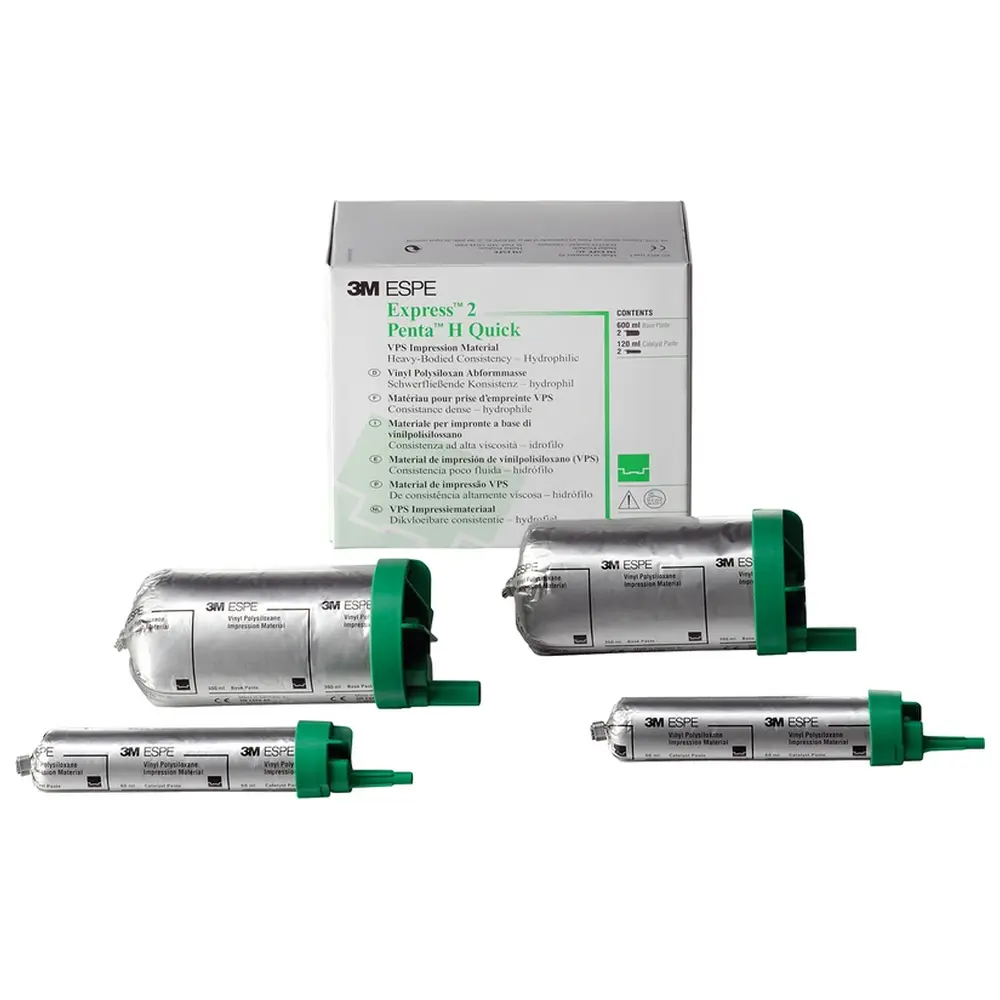 Solventum Dental Solutions Express™ 2 Penta™ H - Refill Packung 2 x 300 ml Basispaste Quick, 2 x 60 ml Katalysator