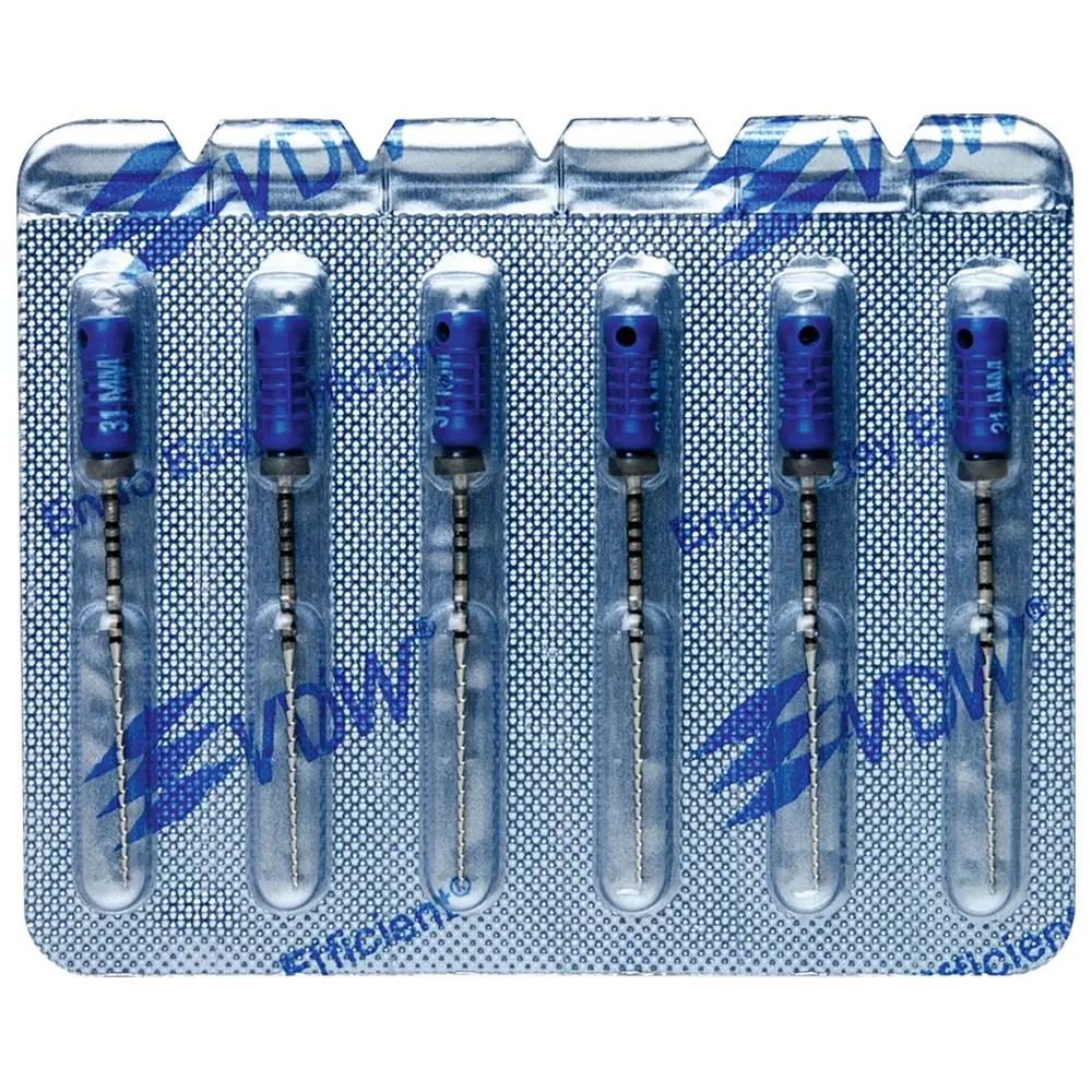 VDW STERILE Hedstroem Feilen - Blisterpackung 6 Stück 31 mm ISO 060