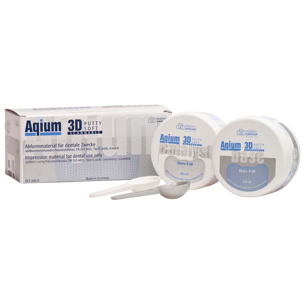 Müller-Omicron Aqium® 3D PUTTY SOFT - Packung 300 ml Base, 300 ml Katalysator