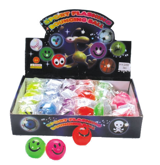 Springbaelle Smile mit Licht Springbälle Smile mit Licht (40mm)