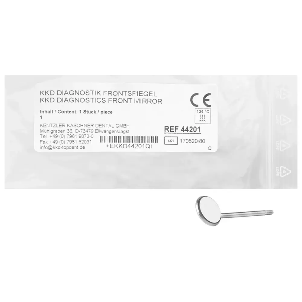 Kentzler-Kaschner KKD® mf Mundspiegel - Stück Größe 1, Ø 16 mm, für Kids