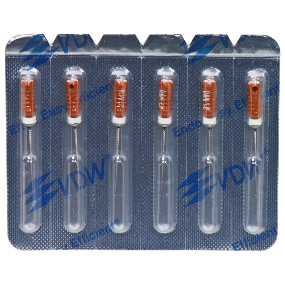 VDW STERILE K-Feilen - Blisterpackung 6 Stück 21mm ISO 012