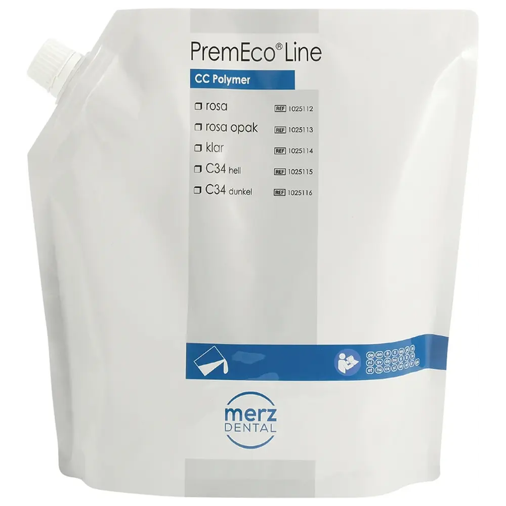 Merz Dental PremEco® Line Gießkunststoff - Beutel 1 kg Pulver rosa opak