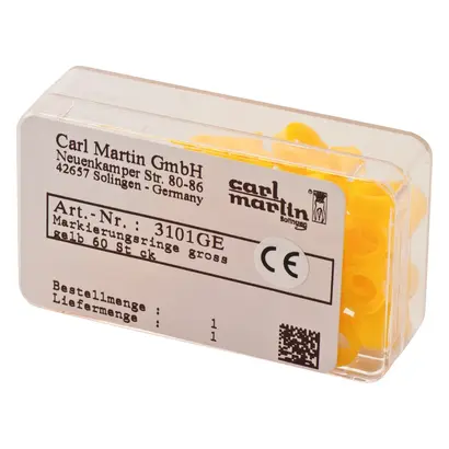 Carl Martin GmbH Markierungsringe groß gelb Pa 60