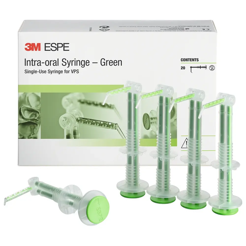 Solventum Dental Solutions Intra-oral Syringe - Packung 20 Stück grün