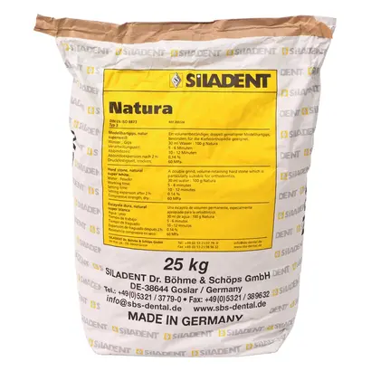 85684.0_SILADENT_Natura__Sack_25_kg_Gips_superweiss SILADENT Natura - Sack 25 kg Gips superweiß