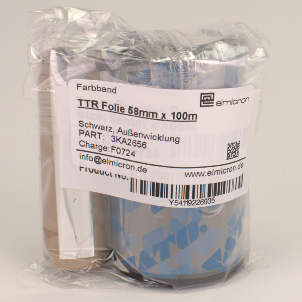 Thermotransferfolie 58mmx100m Rolle St