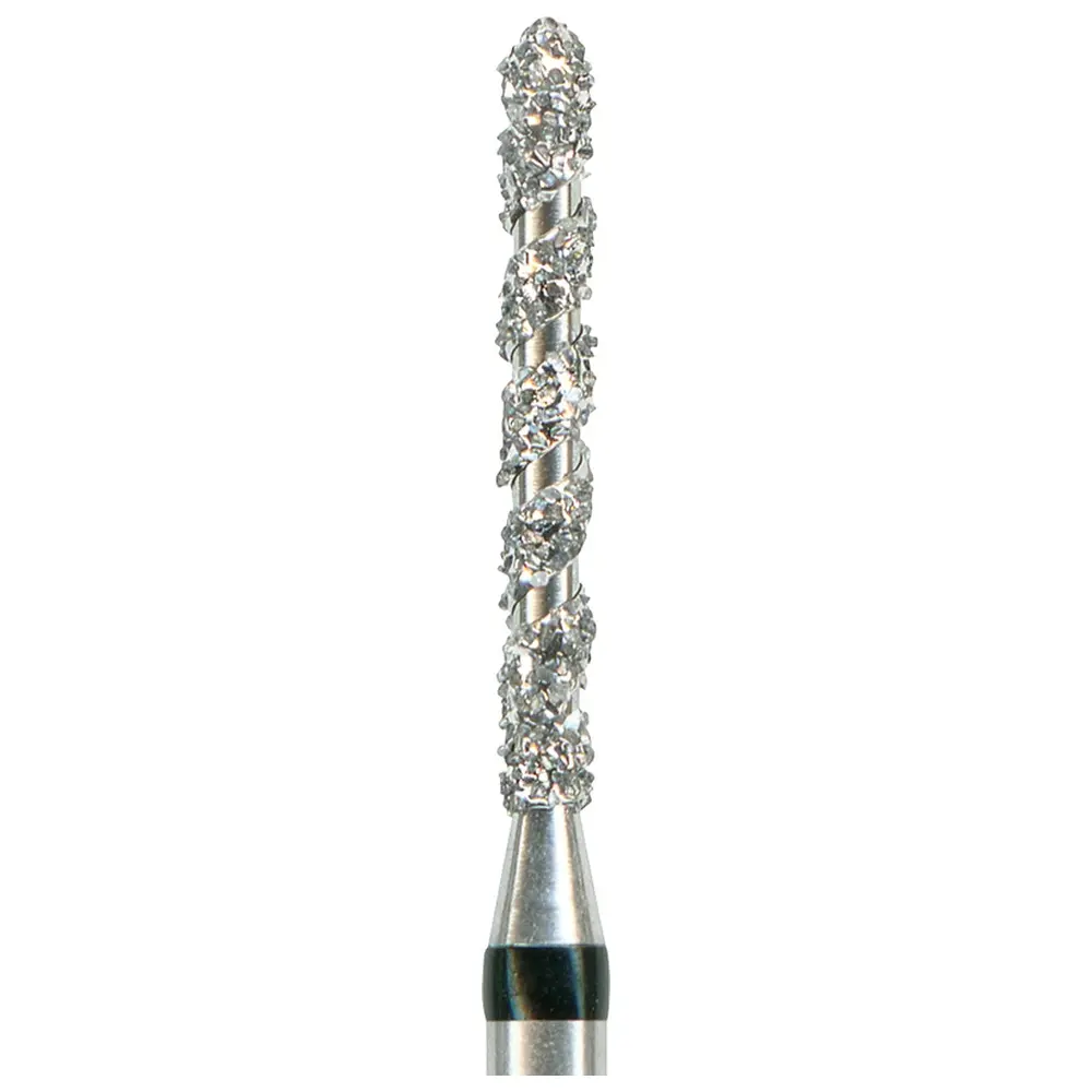 Edenta Turbo Diamanten T879 - Packung 5 Stück schwarz supergrob, FG, Figur 290 Torpedo zylindrisch, 10 mm, ISO 012