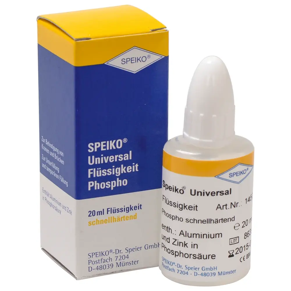 SPEIKO Zink-Phosphat-Zement - Flasche 20 ml Flüssigkeit schnellhärtend