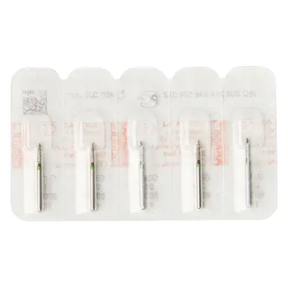 Edenta Diamanten 861 - Packung 5 Stück rot fein, FG, Figur 248 Flamme, 6 mm, ISO 012