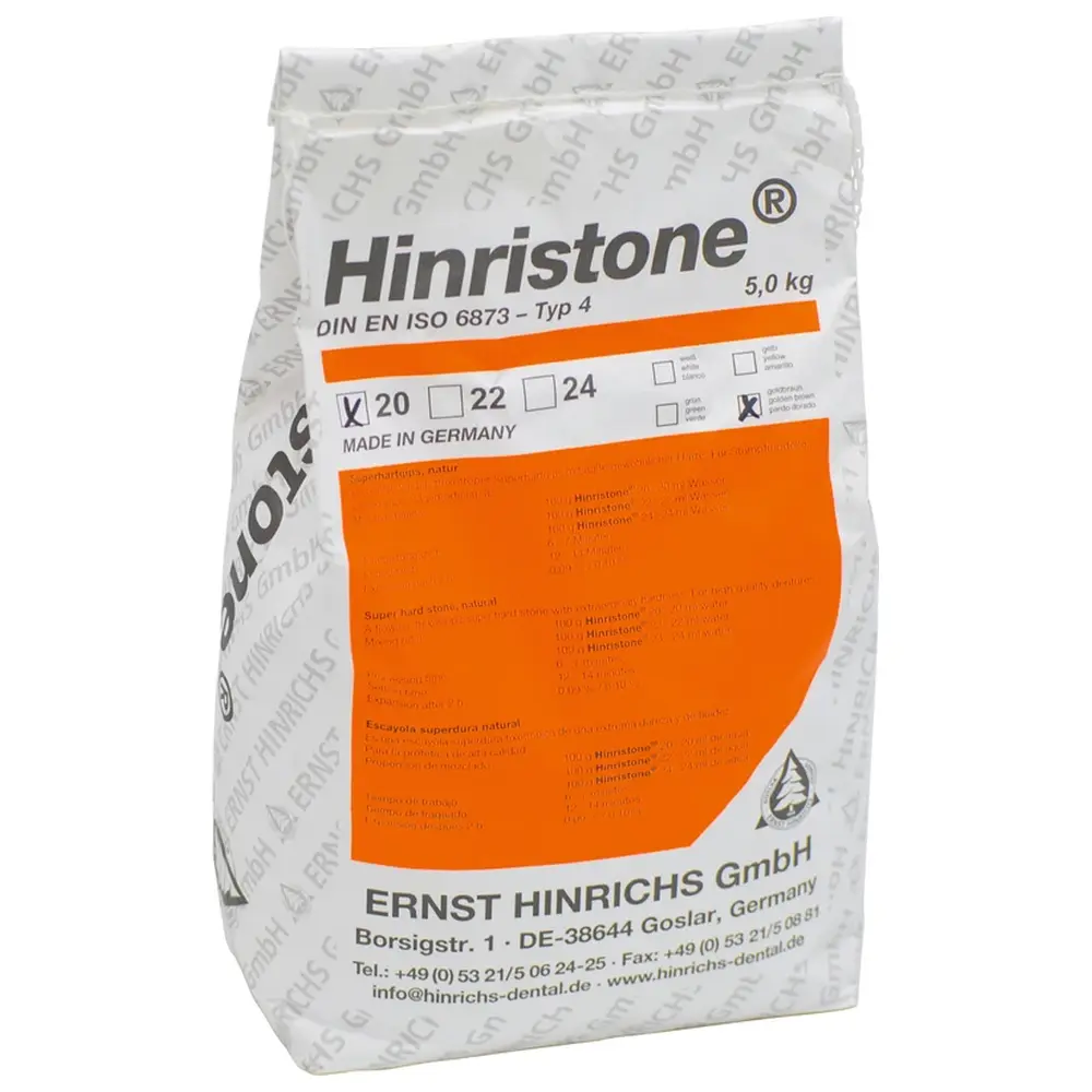 ERNST HINRICHS Hinristone® 20 - Beutel 5 kg Superhartgips goldbraun