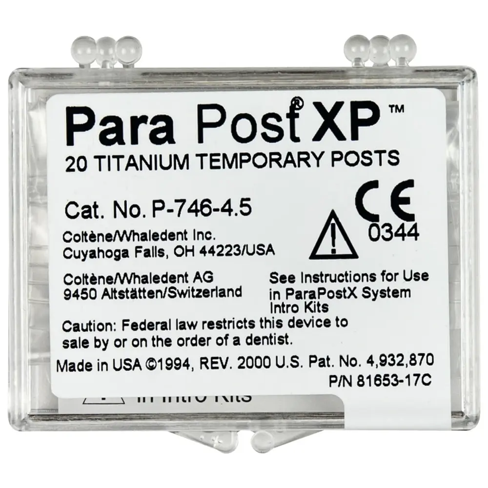 COLTENE ParaPost® XP™ Temporärstifte - Packung 20 Stück Gr. 4,5