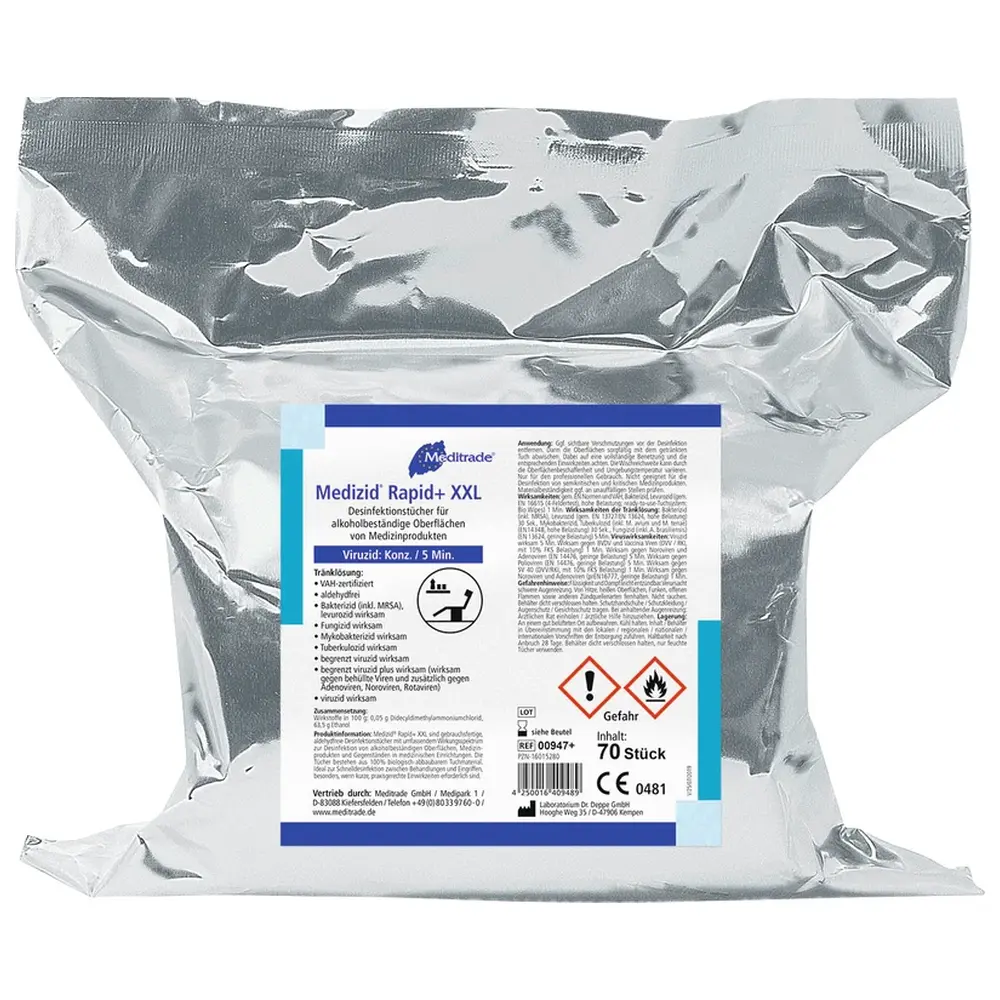 Meditrade Medizid® Rapid+ XXL - Nachfüllpackung 70 Stück 29 x 30 cm
