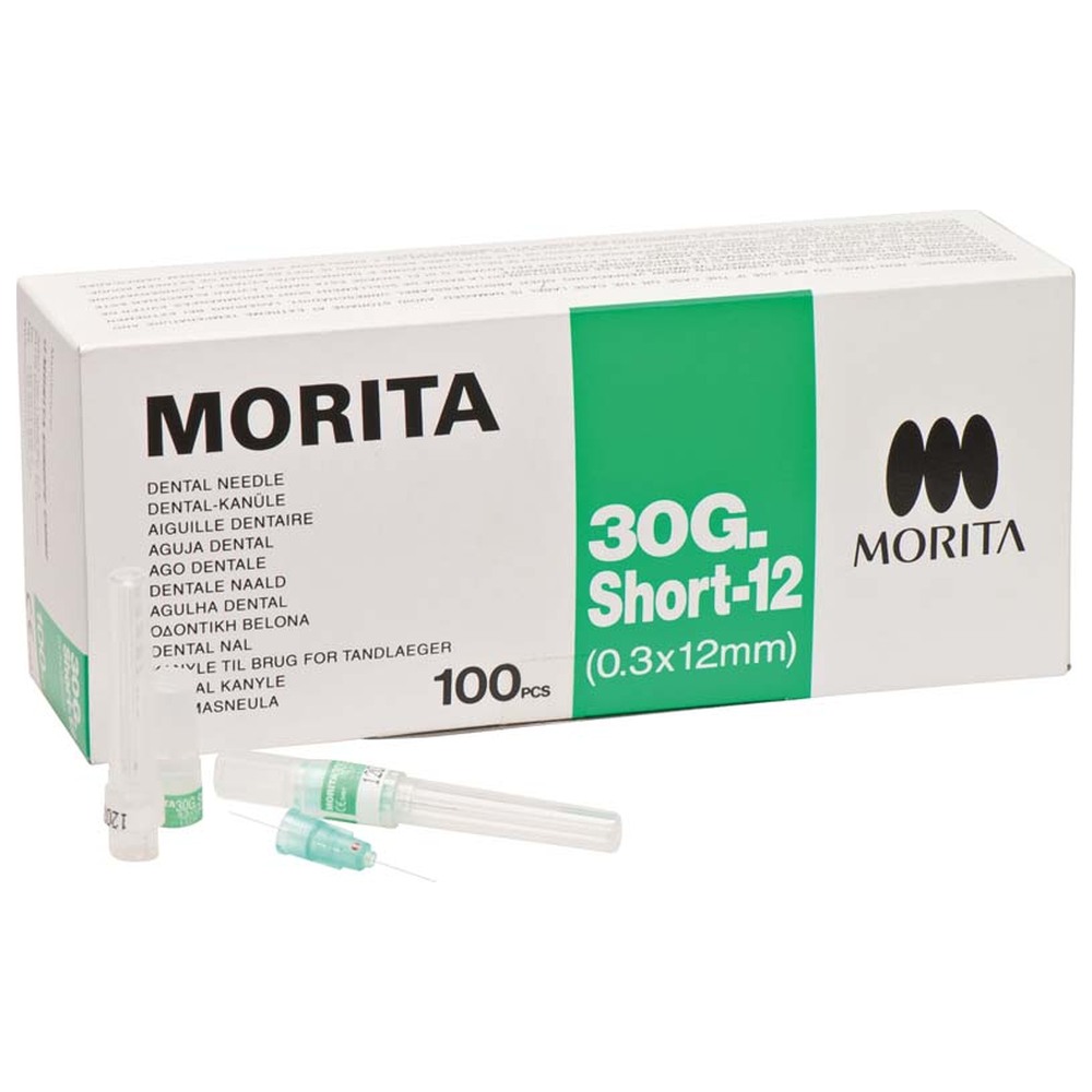 MORITA Kanülen - Packung 100 Stück 30 GS-12, 0,3 x 12 mm MORITA Kanülen - Packung 100 Stück 30 GS-12, 0,3 x 12 mm