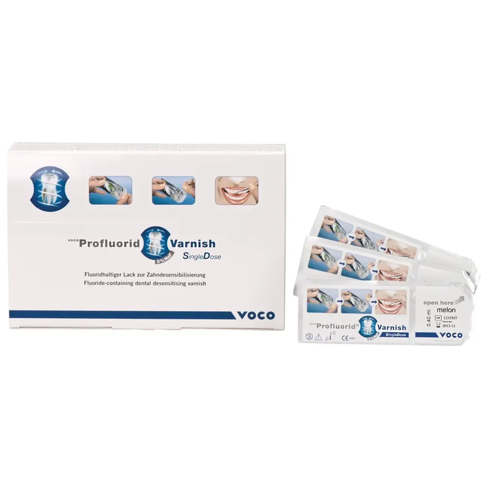 VOCO Profluorid® Varnish - Packung 50 x 0,4 ml Melone, Zubehör