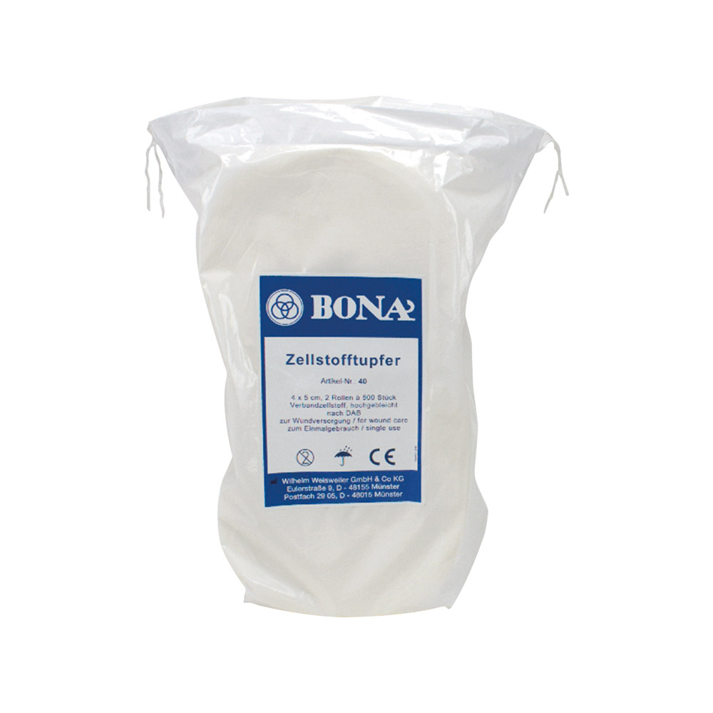 Bona Zellstofftupfer 4x5cm Rolle