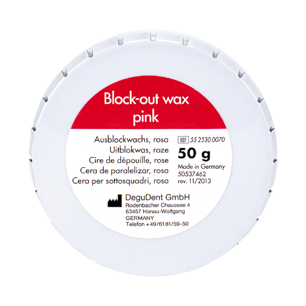 Ausblockwachs rosa Ds