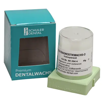 SCHULER-DENTAL S-U-Diagnostikwachs - Kegel 45 g Wachs O, transparent