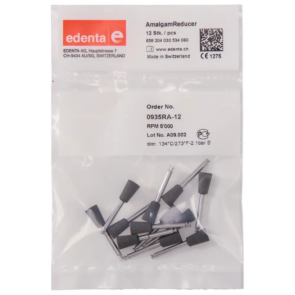 Edenta Amalgam Reducer - Packung 12 Stück RA, Figur 030, 10 mm, ISO 060