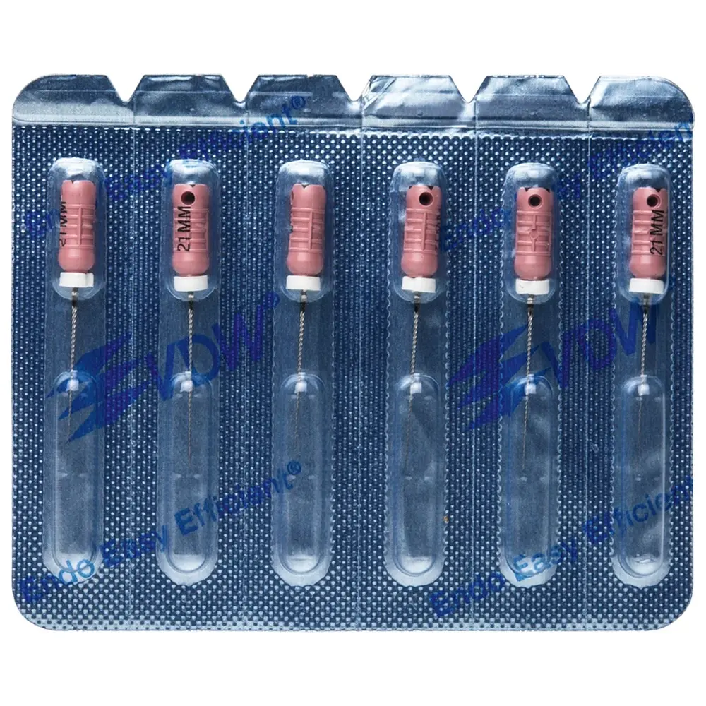 VDW STERILE K-Feilen - Blisterpackung 6 Stück 21 mm ISO 006
