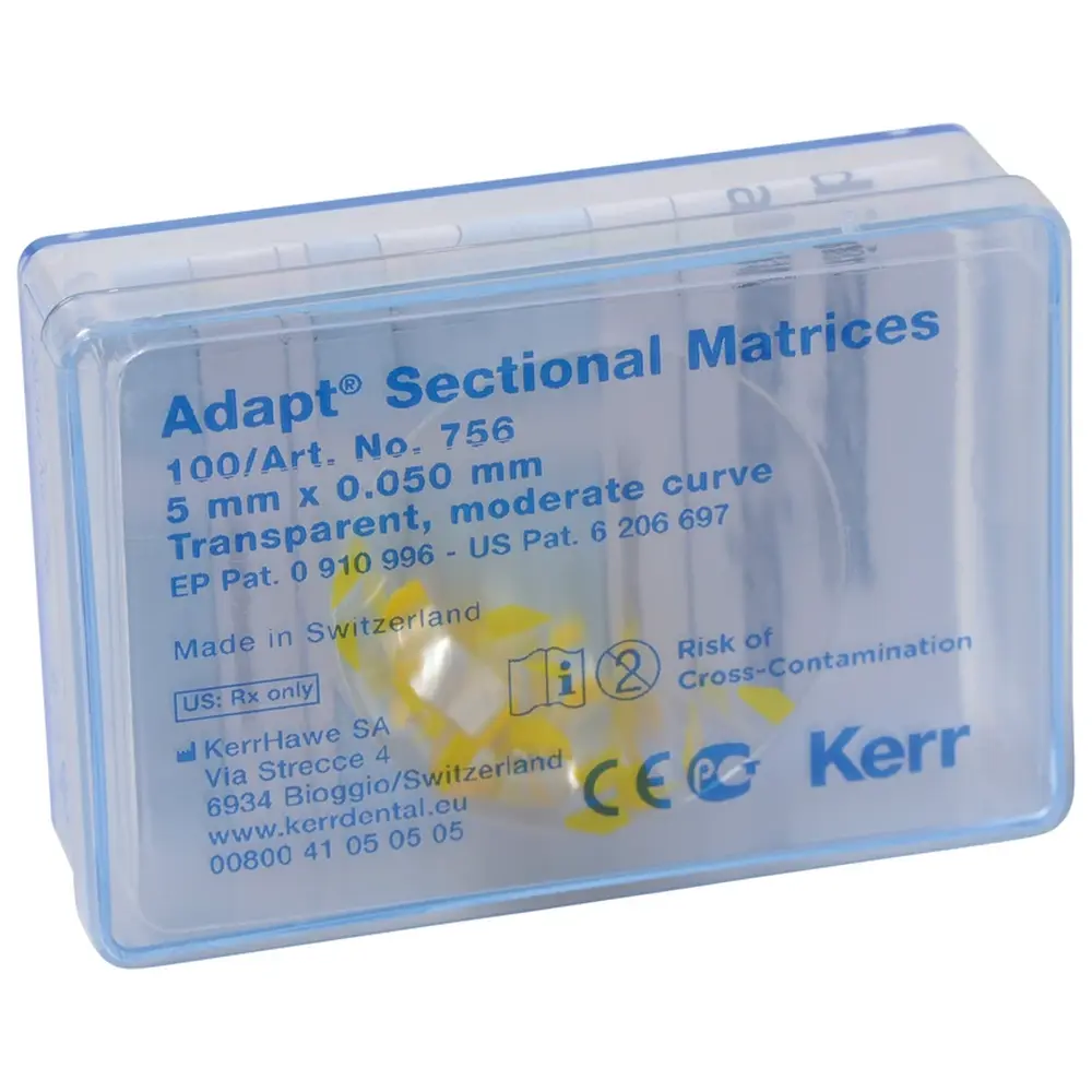 Kerr Sectional Matrizen - Napa. 100 Stück trans., H5mm, St0,05mm, mäßig gewölbt