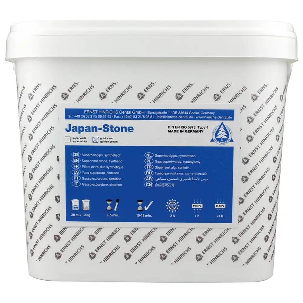 ERNST HINRICHS Japan-Stone - Eimer 10 kg Superhartgips goldbraun