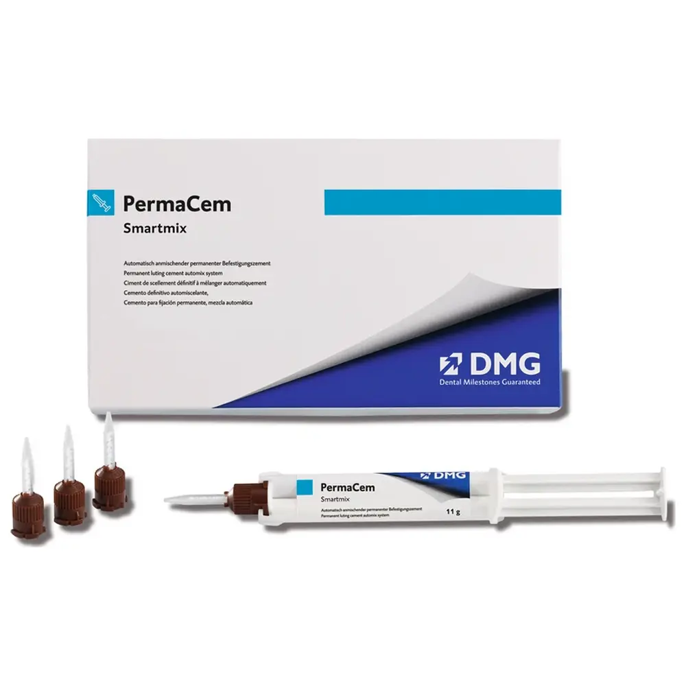 DMG PermaCem Smartmix - Packung 2 x 10 g Smartmix-Doppelspritze, 20 Smartmix-Tips