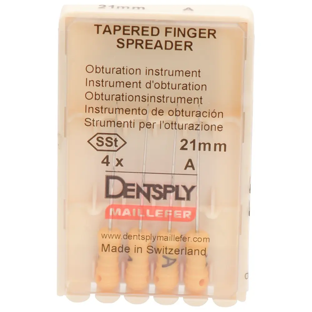 Dentsply Sirona Finger Spreader konisch - Packung 4 Stück 21 mm, Größe A