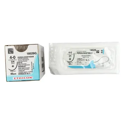 Johnson & Johnson International PH-Seide schwarz 45cm 4-0 DA VB gefl.Stärke 1,5 Pa 12