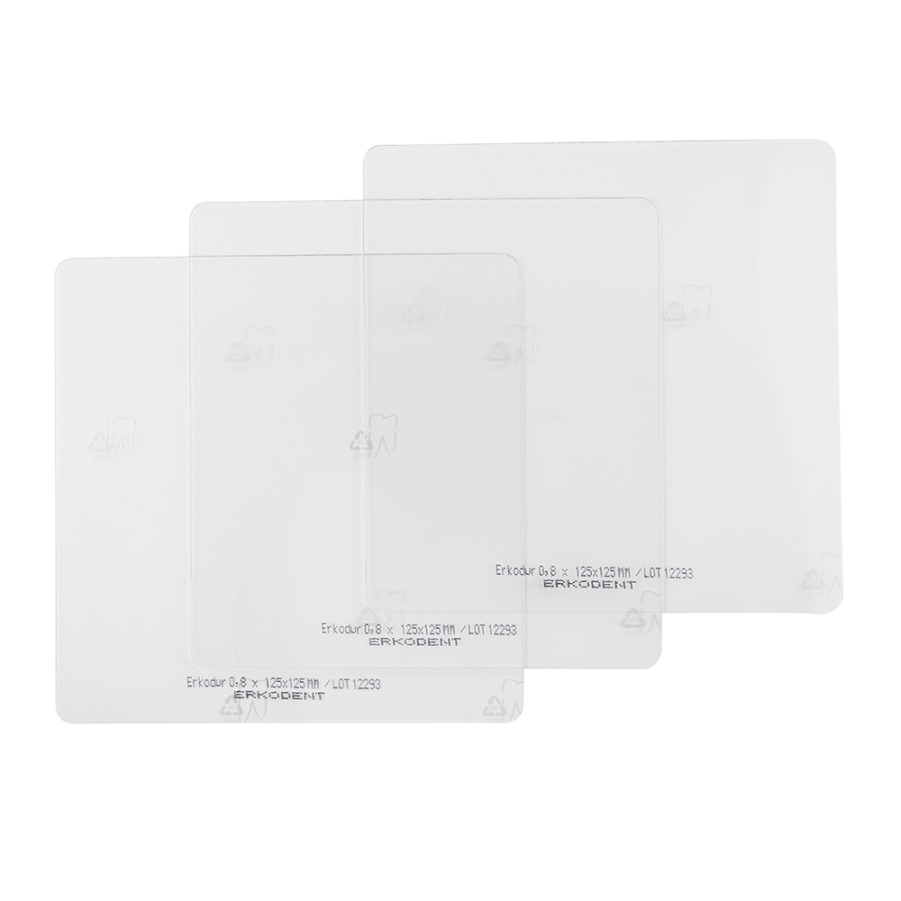 Erkodur 1,0/125x125 klar m. UZF 20St