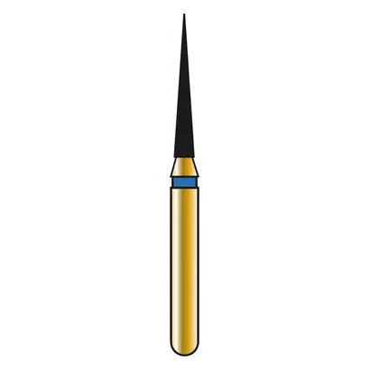 COLTENE DIATECH Diamanten G858 - Packung 5 Stück blau mittel (M), FGSS, Figur 165 Konus spitz, 8 mm, ISO 012