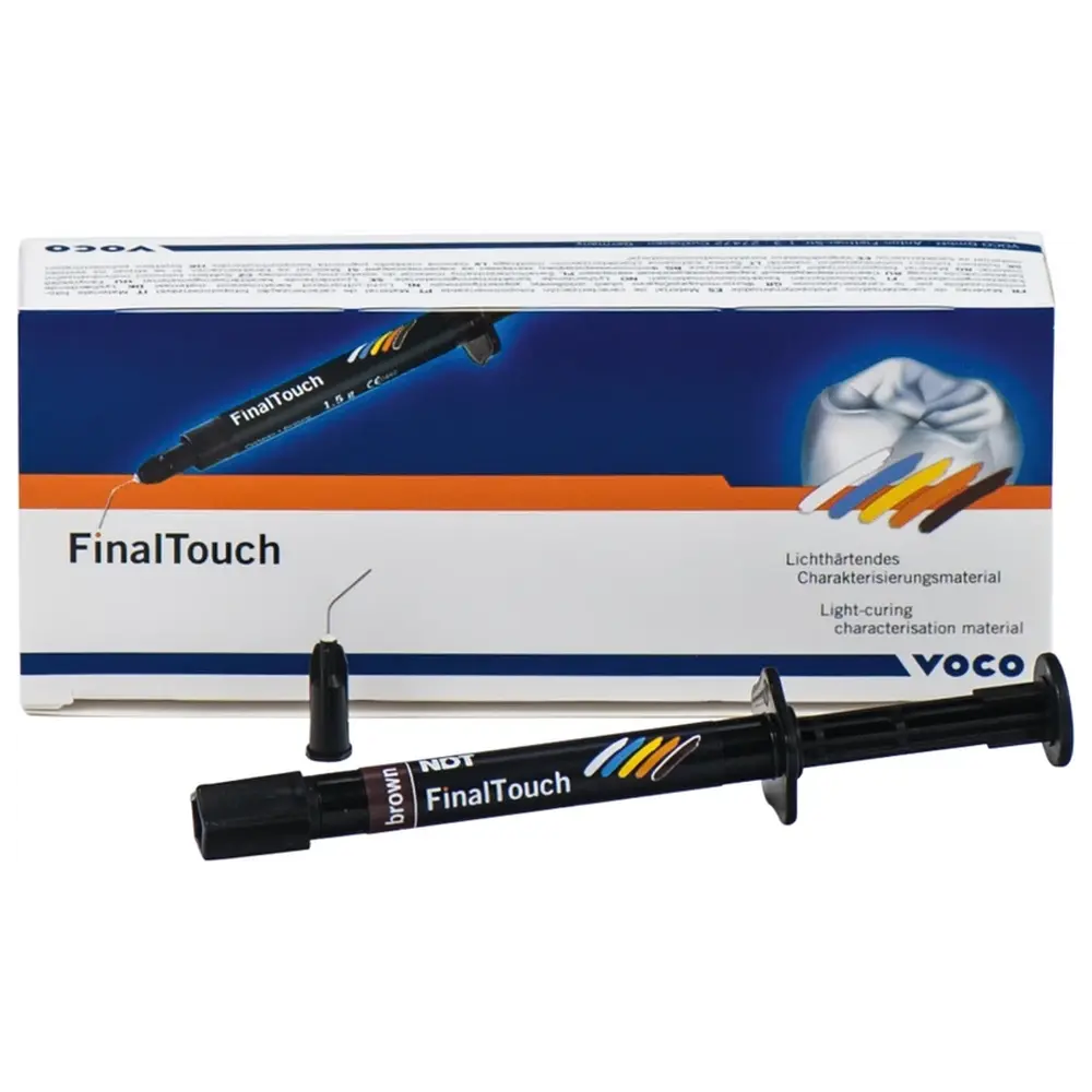 VOCO FinalTouch - Packung 1,5 g Spritze braun, Zubehör