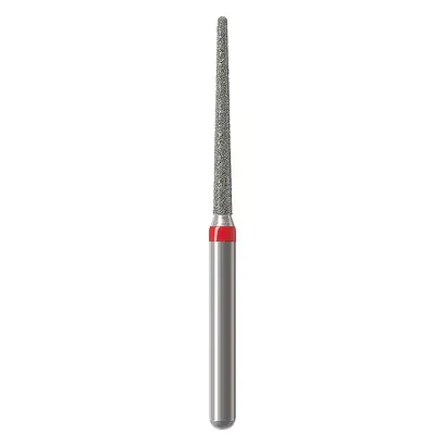 Edenta Diamanten 850L - Packung 5 St. rot fein, FG, Fig. 200 Konus lang, Kante rund, 11,5 mm, ISO 012
