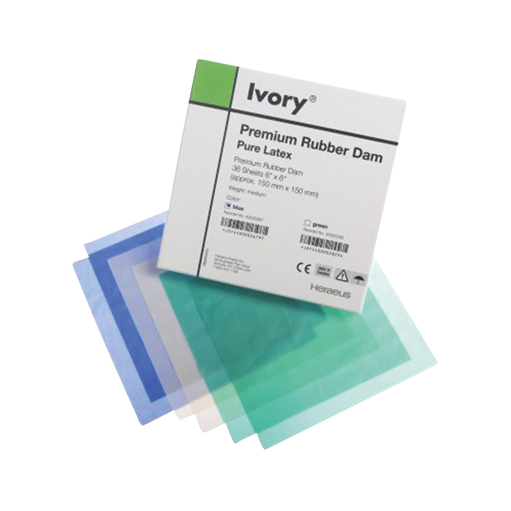 Kofferdam grün 6x6 medium 36Bl