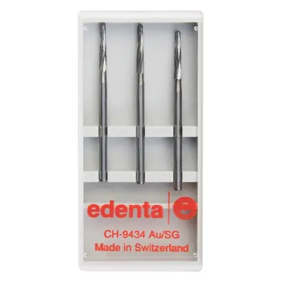 Edenta Endobohrer C269GK - Packung 3 Stück FG XXL, Figur 219, 9 mm, ISO 016