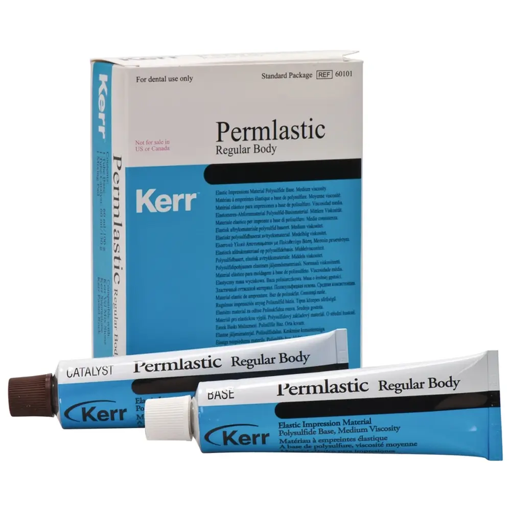 Kerr Permlastic™ - Packung 100 g Base, 130 g Katalysator, Regular Body, 1 Mischblock