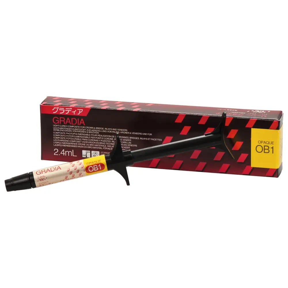 GC GRADIA® - Spritze 2,4 ml Paste opaker OB 1