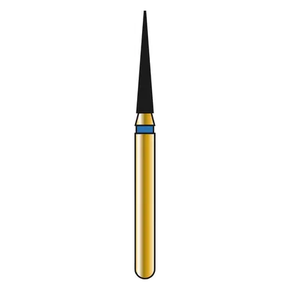 COLTENE DIATECH Diamanten G858 - Packung 5 Stück blau mittel (M), FG, Figur 165 Konus spitz, 8 mm, ISO 014