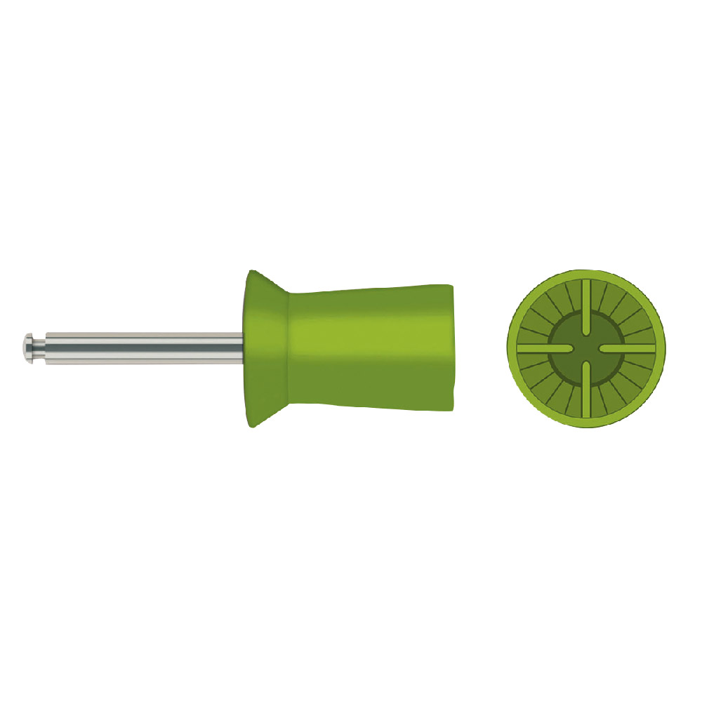 Prophy-Cup Latch-Type 9006 h-grün 120St