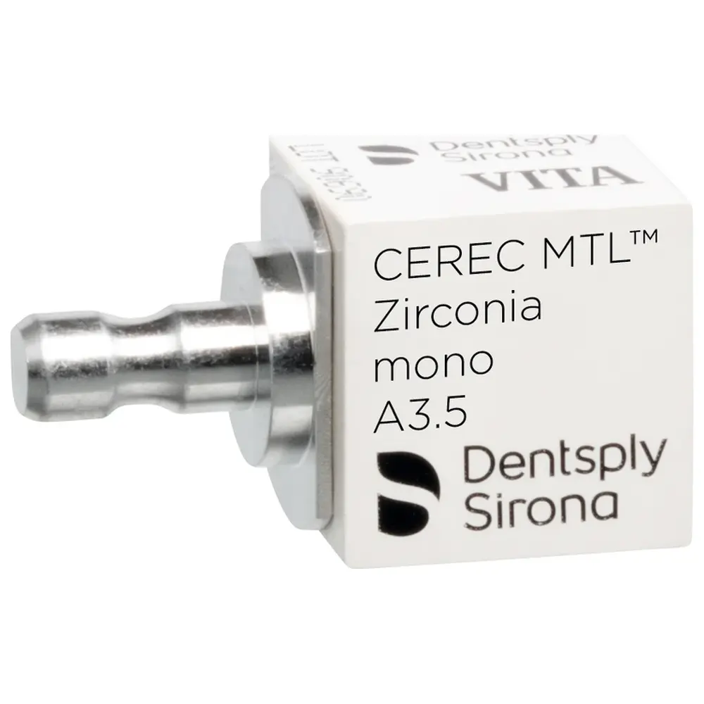 213148_CEREC_MTL_Zirconia__Packung_4_Stueck_mono_A35 Dentsply Sirona CEREC MTL™ Zirconia - Packung 4 Stück mono A3,5