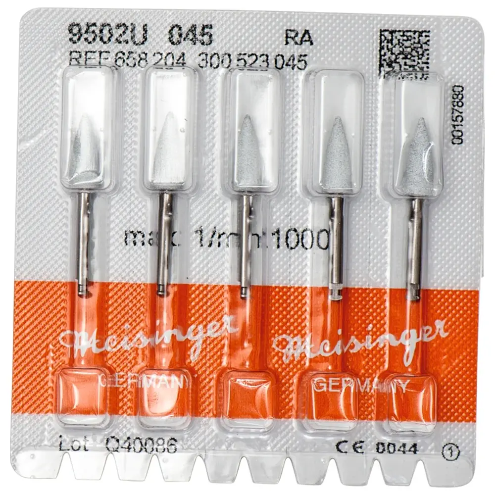Hager & Meisinger Universalpolierer 9502U - Packung 5 Stück weiß, RA, Figur 300, 12 mm, ISO 045