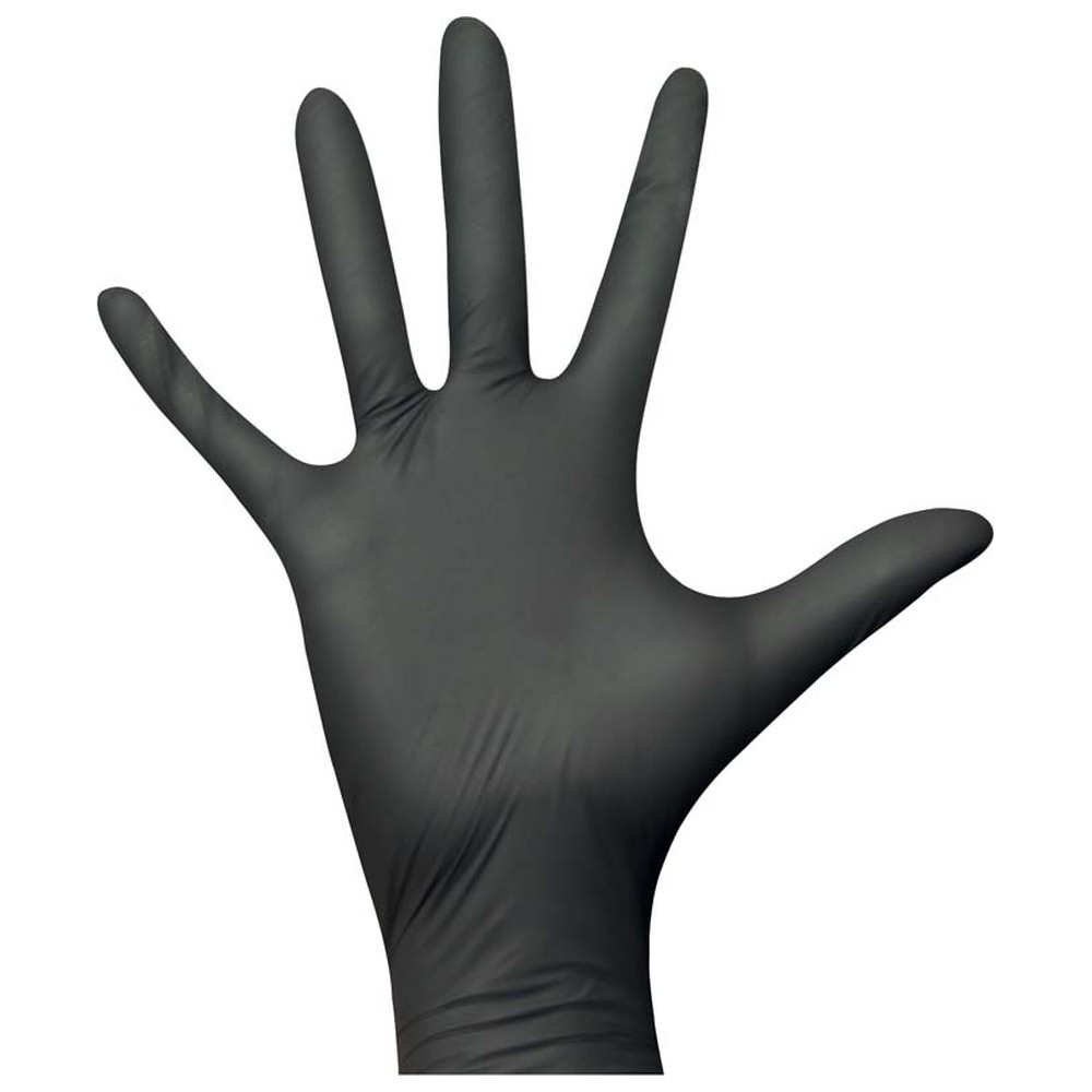 Euronda Monoart® Einmalhandschuhe Nitril - Packung 100 Stück puderfrei, schwarz, XS