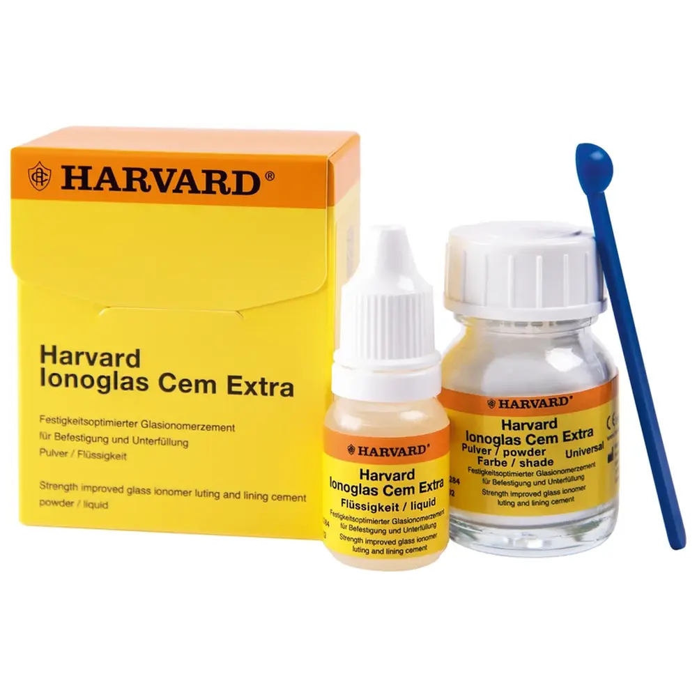 Harvard Dental International Harvard lonoglas Cem Extra - Originalpackung 15 g Pulver universal, Zubehör