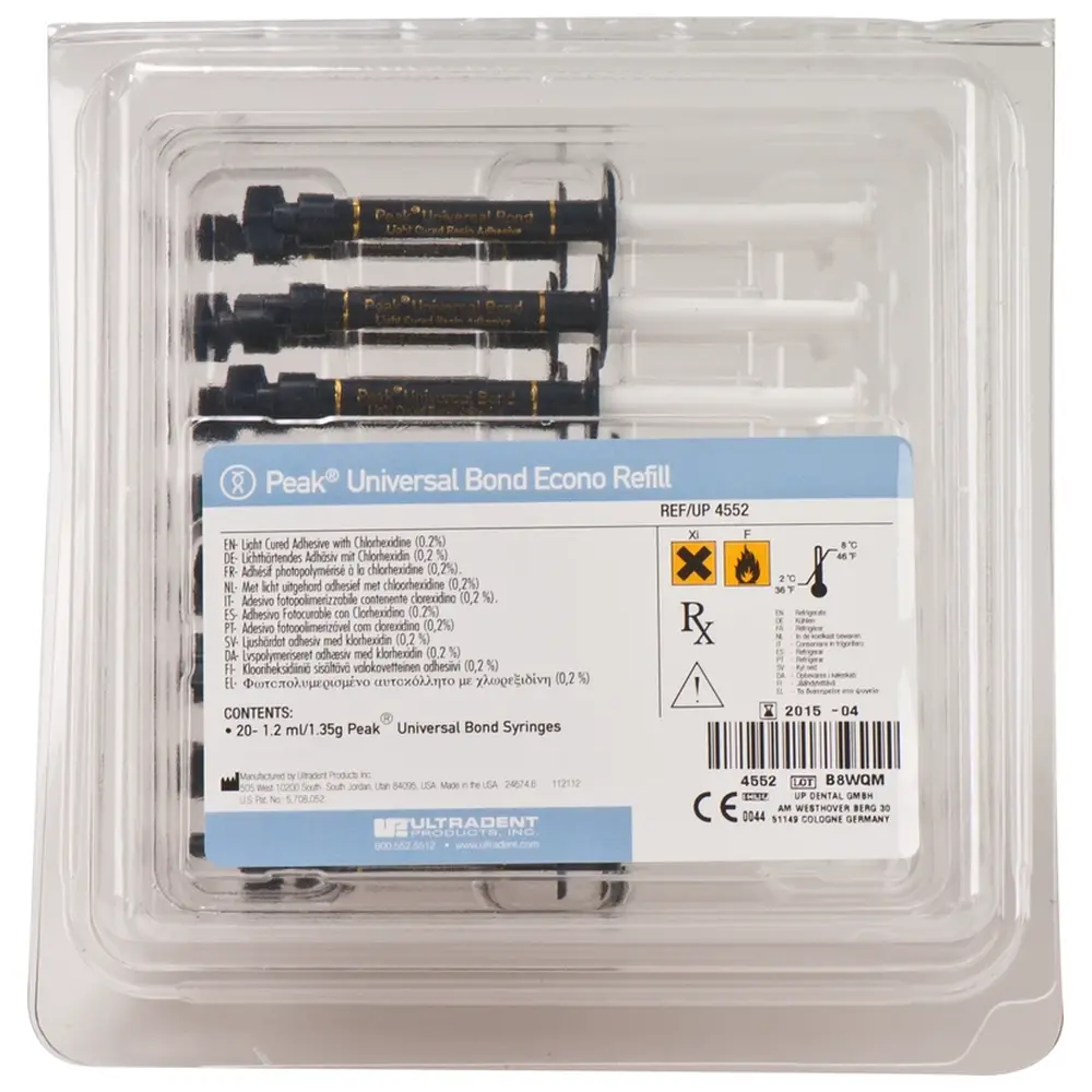 Ultradent Products Peak™ Universal Bond - Packung 20 x 1,2 ml Spritze Universal Bond