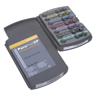 COLTENE ParaPost® XP™ Gusstechnik - Einführungspackung 25 Abdruckstifte Größe (3, 4, 4,5, 5, 5,5 6, 7), 25 Temporärstifte Größe (3, 4, 4,5, 5, 5,5 6, 7), 25 Ausbrennstifte Größe (3, 4, 4,5, 5, 5,5 6, 7), 7 Bo