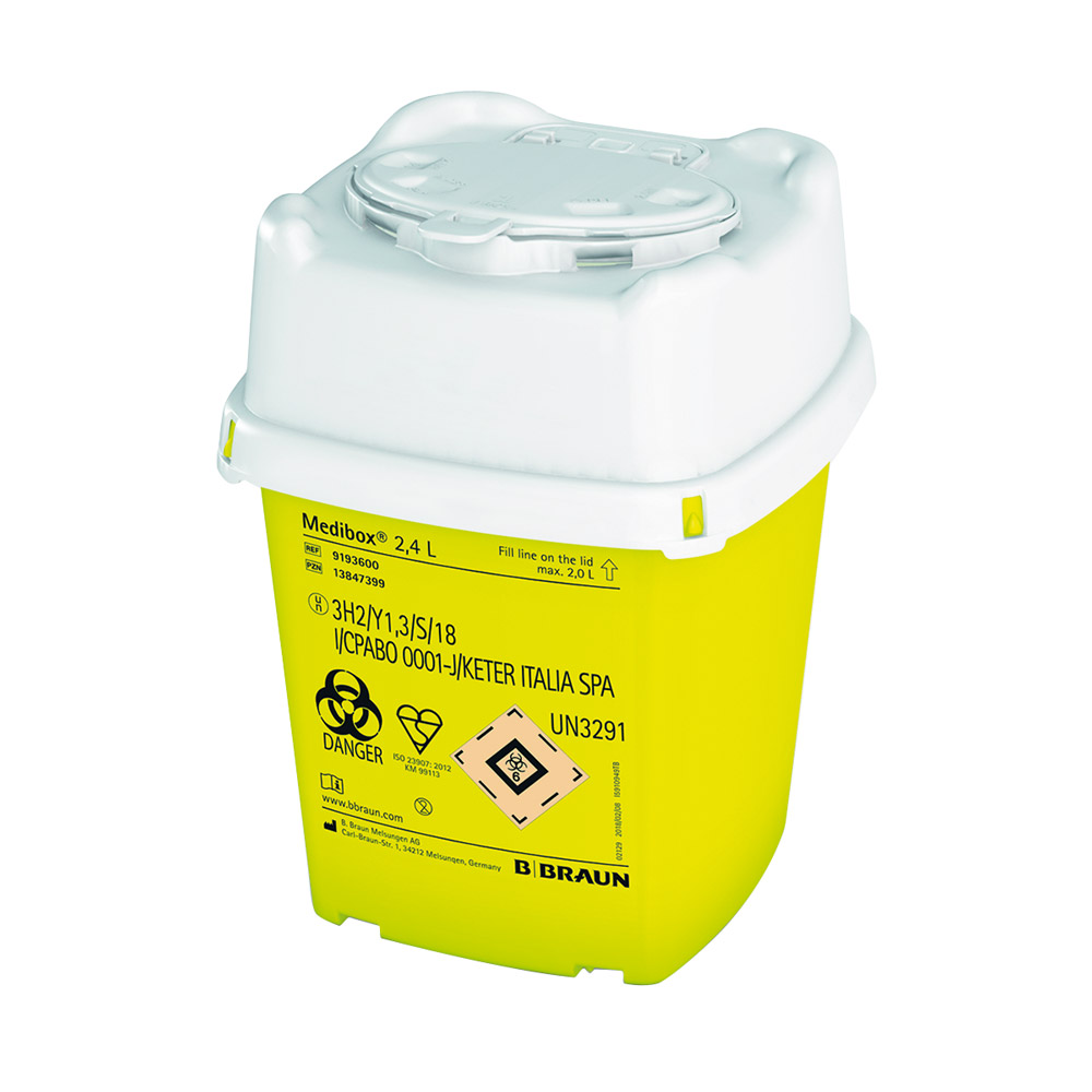 GX241420_Medibox_Kanuelensammler_24L_St Medibox Kanülensammler 2,4L St