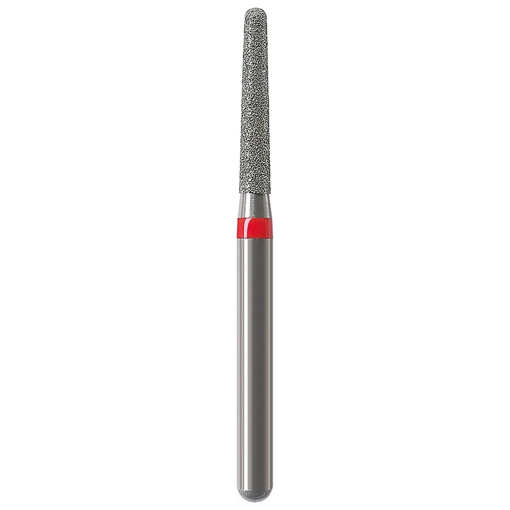Edenta Diamanten 856 - Packung 5 Stück rot fein, FG, Figur 198 Konus rund, 8 mm, ISO 014