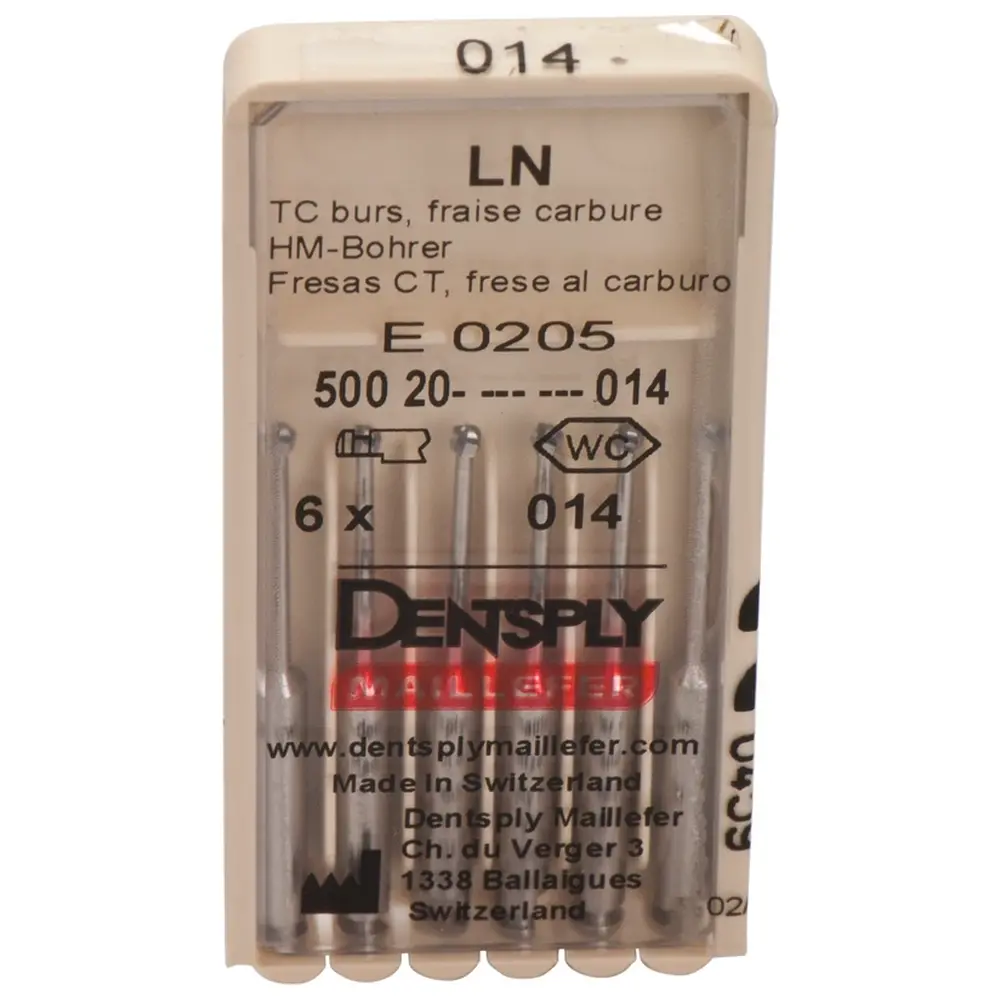 Dentsply Sirona LN Long Neck Bohrer - Packung 6 Stück ISO 014