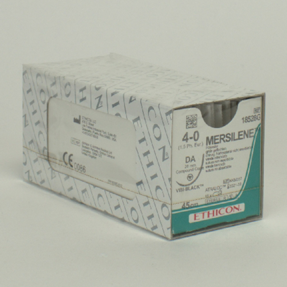 Mersilene grün 4-0/1,5 DA Black Dtz