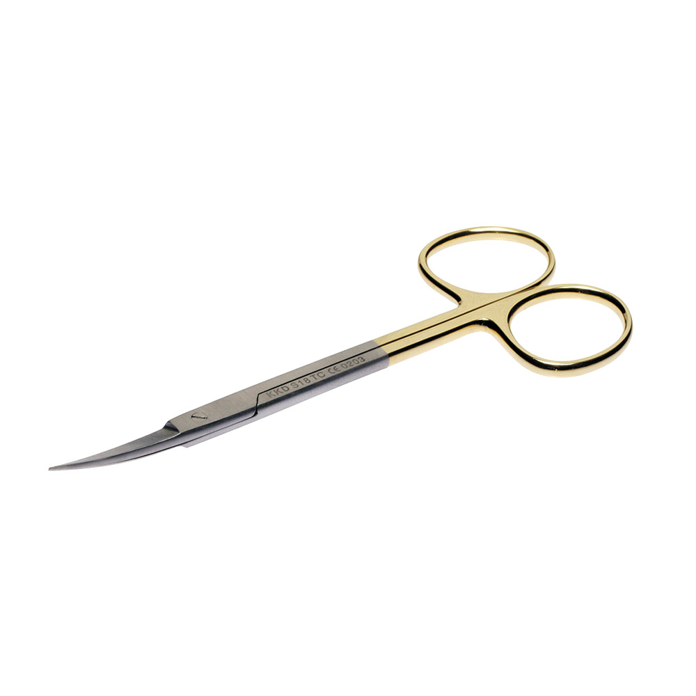 Schere TC Iris gebogen S18 12cm St